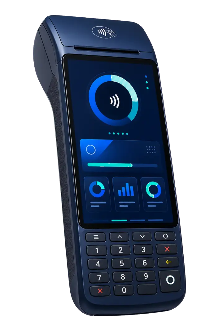 Maquininha Kymbo Pay com tela digital